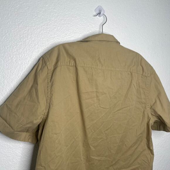 River Island Mens Shirt Size L  Brown Short Sleeve Button Down Collared Casual - Picture 12 of 13